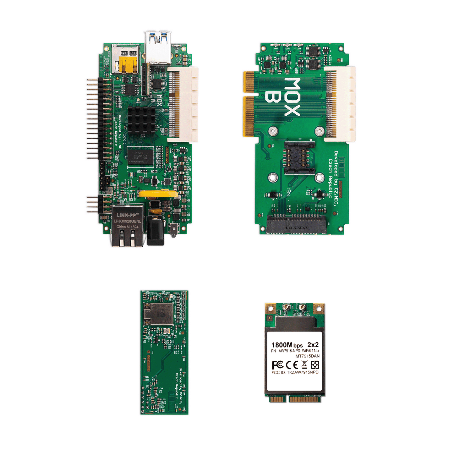 Turris MOX Power Wi-Fi | Router modulare, Open Source e Sicuro | CPU 1 GHz Dual Core, 512 MB RAM, 2,4/5 GHz WiFi, USB 3.0, aggiornamenti Automatici, VPN, Nas, Firewall adattivo