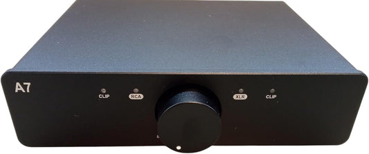 3e Audio A7 Amplificatore Integrato Hi-Fi Classe D 2x250W TPA3255 – compreso di alimentatore GAN 48v 5A - Compatto, Bilanciato, Audiofilo