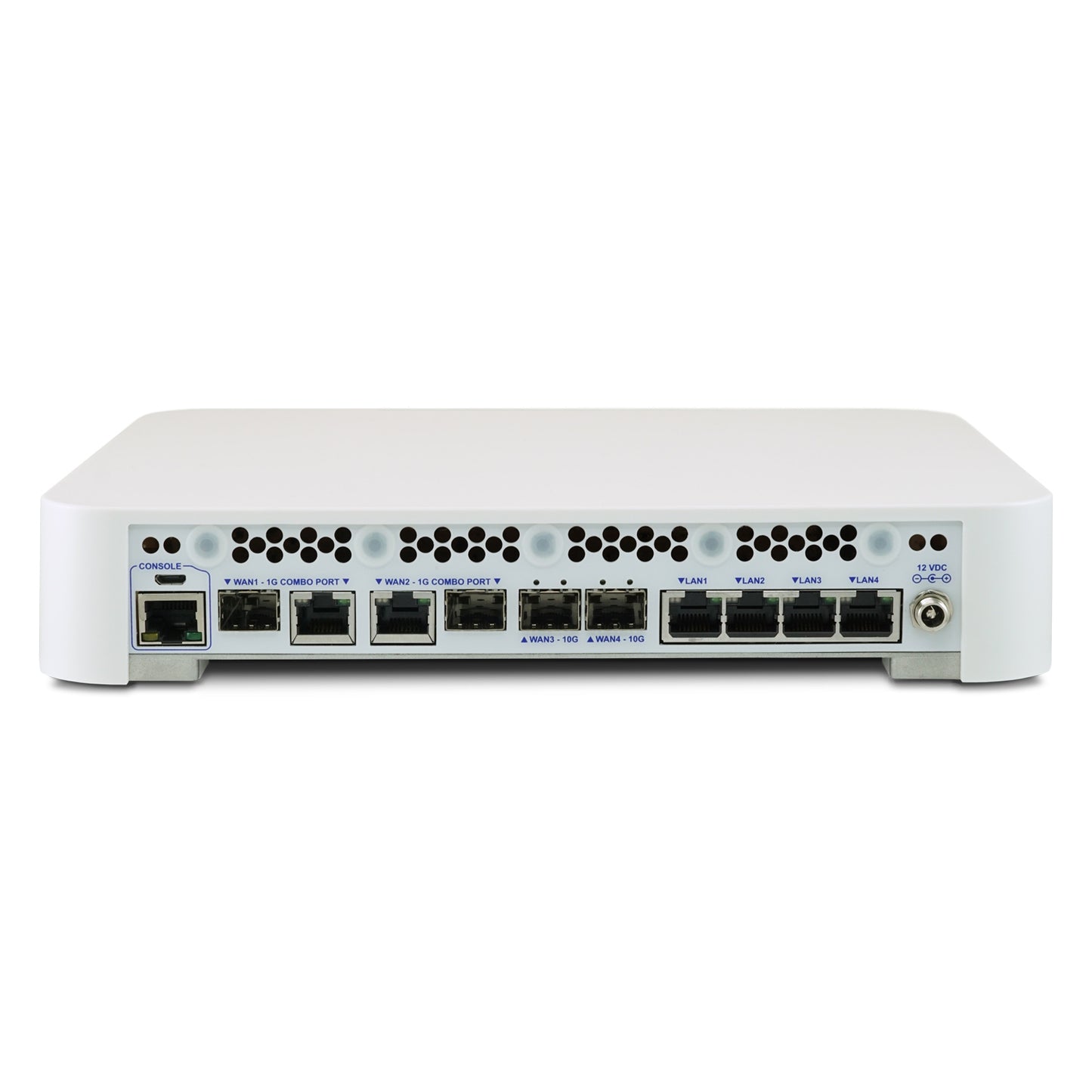 Netgate 6100 MAX - PfSense+ Security Gateway - Firewall VPN Router - 2x 10 GbE SFP+ Ports - 2x 1 GbE Combo Ports (RJ45/SFP) 4x 2.5 Gbps Ports - EU Power Adapter - Firewall Professionale - NGF
