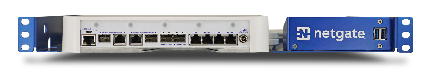 NETGATE Router 8200 MAX - PfSense+ Security Gateway - Firewall VPN Router - Ram 16Gb DDR4 - Storage 128Gb M.2 SATA SSD - Flexible 5-port combination - EU Power Adapter - NGFW