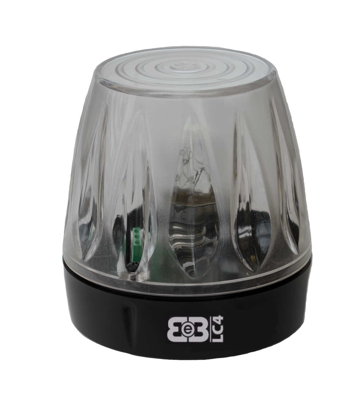 Lampeggiatore LED Multitensione 12V-230V Calotta Trasparente per Cancelli Automatici Barriere Automazione - LC4-230B