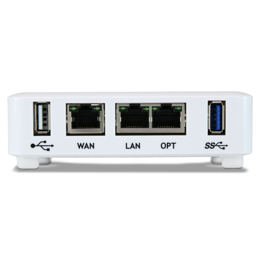 Netgate 1100 - PfSense+ Security Gateway - Firewall VPN Router - CPU Dual Core ARM Cortex-A53 - Ram 1Gb DDR4 - Storage 8Gb eMMC - 3x 1GbE - WAN/LAN/OPT - EU Power Adapter - NGFW