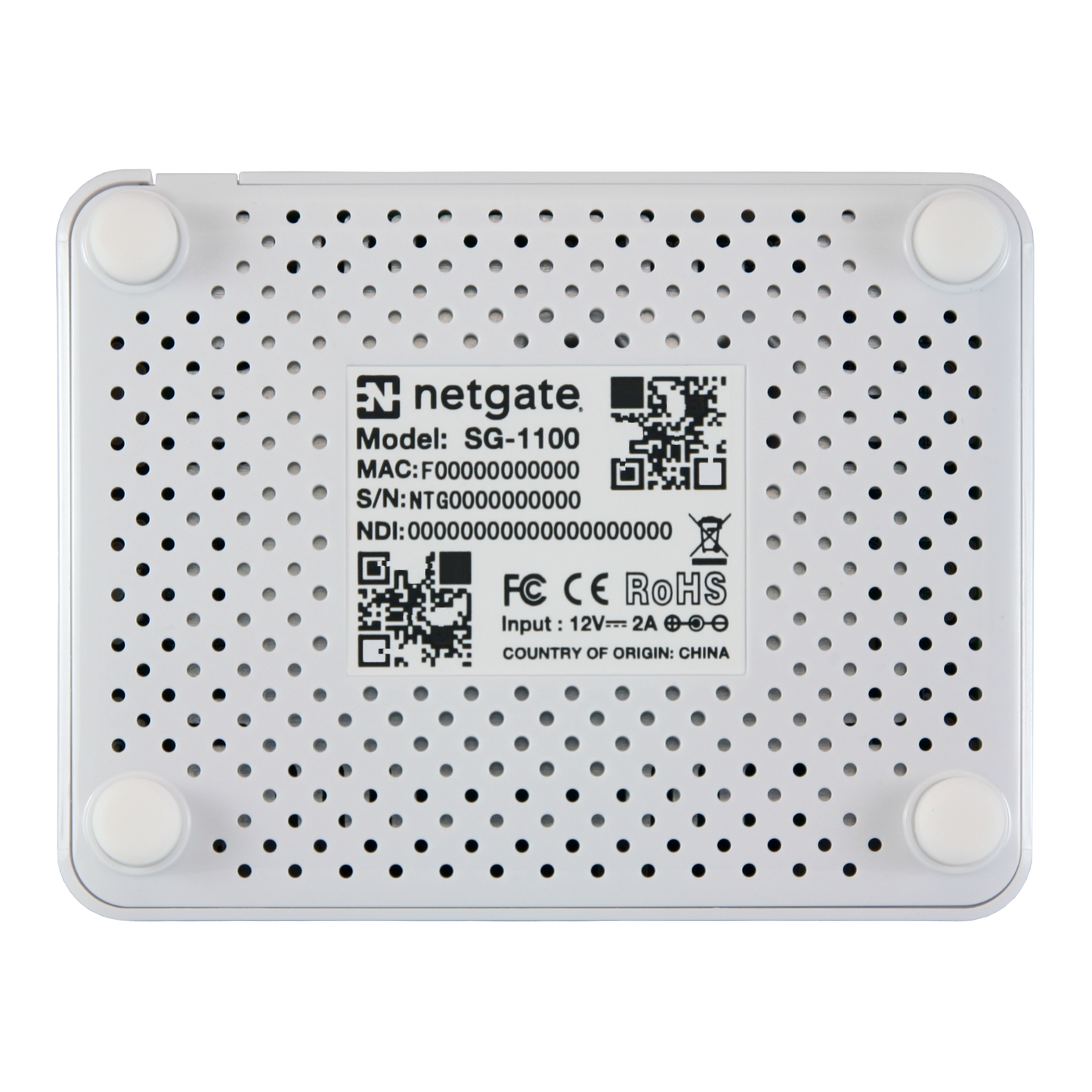 Netgate 1100 - PfSense+ Security Gateway - Firewall VPN Router - CPU Dual Core ARM Cortex-A53 - Ram 1Gb DDR4 - Storage 8Gb eMMC - 3x 1GbE - WAN/LAN/OPT - EU Power Adapter - NGFW