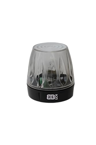Lampeggiatore LED 12V-230V Calotta Trasparente – LC4-230B