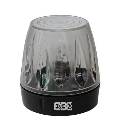 Lampeggiatore LED 12V-230V Calotta Trasparente – LC4-230B