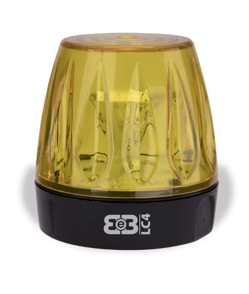 Lampeggiatore LED 12V-230V Calotta Gialla – LC4-230G