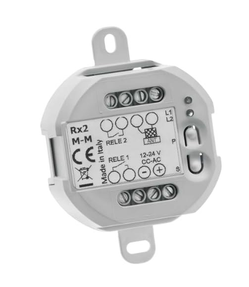 BeB RX2 MFM – Ricevitore universale 2 canali 433-868 MHz, 12-24V AC/DC