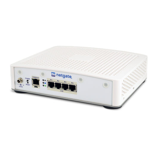 Netgate 4200 MAX - PfSense+ Security Gateway - Firewall VPN Router - CPU Intel Atom C1110 - Ram 4Gb LP DDR5 - Storage 128Mb SSD - Four 2.5G independent and configurable - EU Power Adapter - NGFW