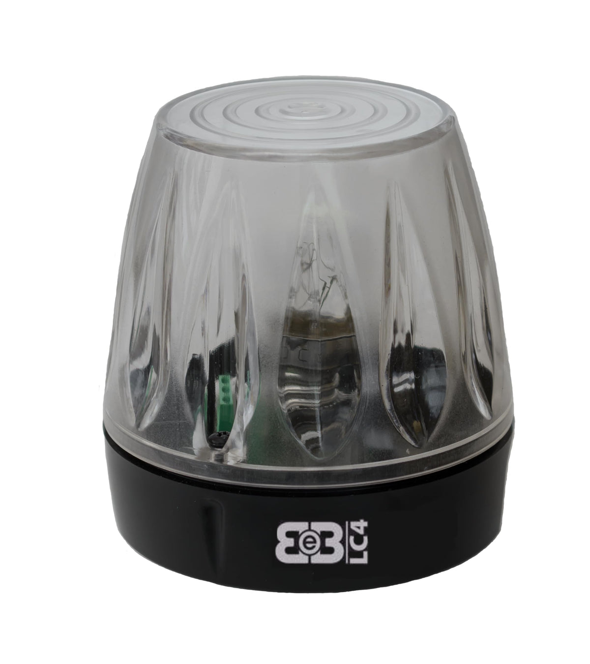 Lampeggiatore LED 12V-230V Calotta Trasparente – LC4-230B