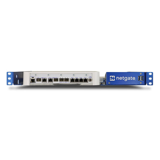 NETGATE Router 8200 MAX - PfSense+ Security Gateway - Firewall VPN Router - Ram 16Gb DDR4 - Storage 128Gb M.2 SATA SSD - Flexible 5-port combination - EU Power Adapter - NGFW