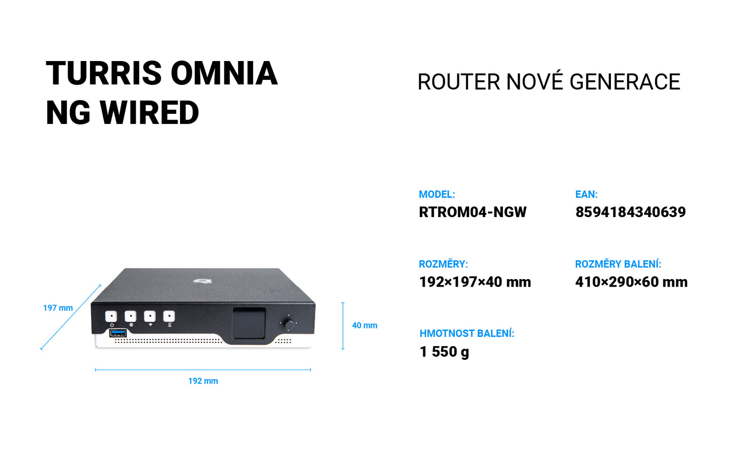Turris Omnia NGW - WIRED - 2x 10Gbps 4x 2.5 Gbps - OpenWRT